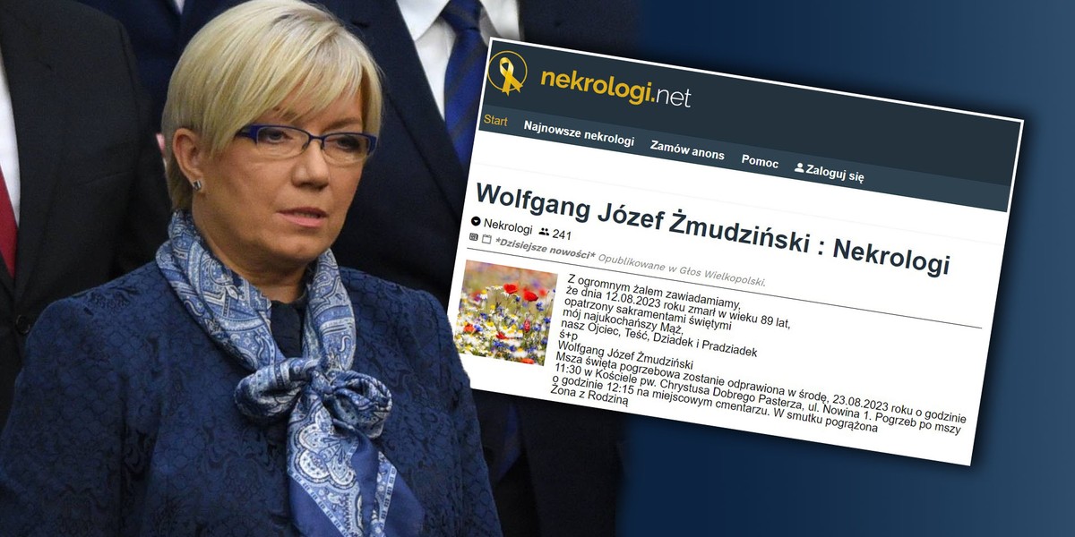 Julia Przyłębska i nekrolog po śmierci jej ojca.