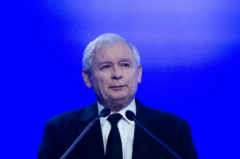 Ostre przemówienie Kaczyńskiego. I jedno fatalne przejęzyczenie