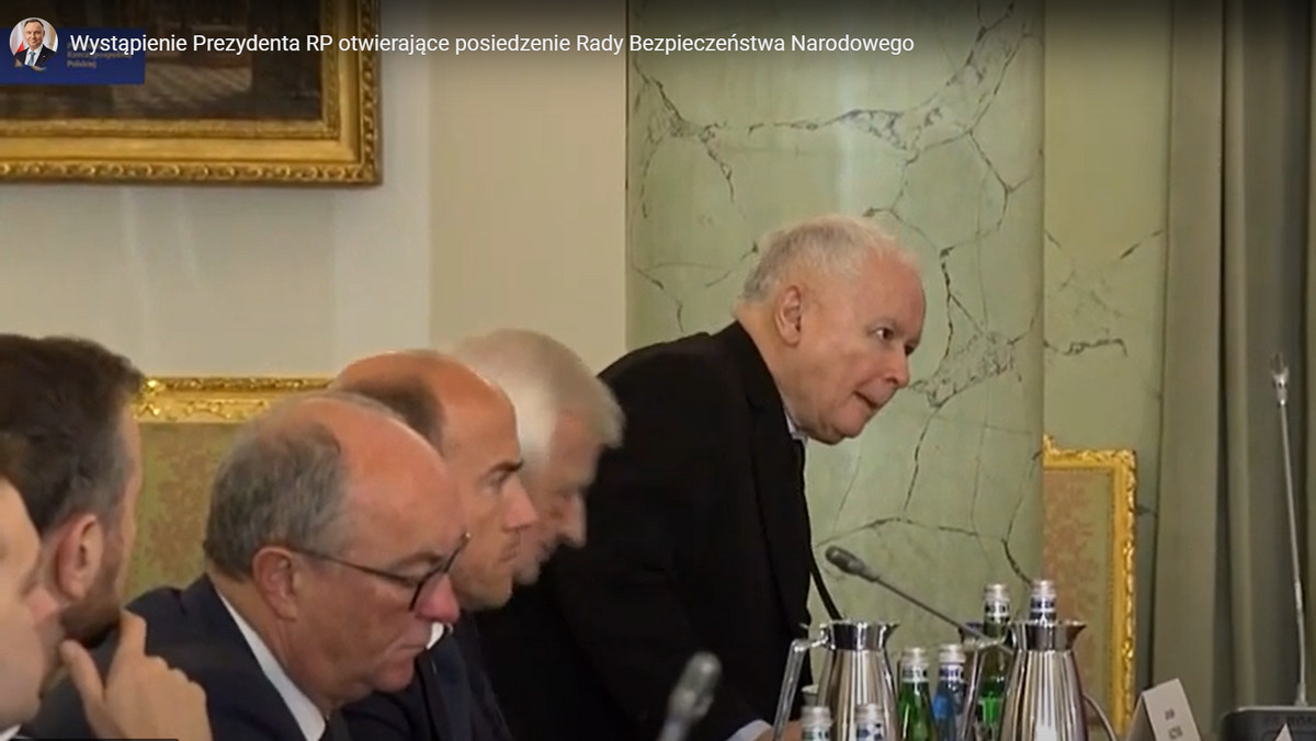 Posiedzenie Rady Bezpieczeństwa Narodowego. Uczestniczył w nim Kaczyński