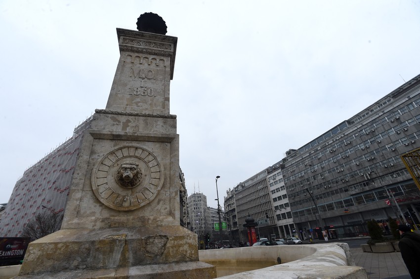 Terazijska česma, hotel Moskva, Terazije