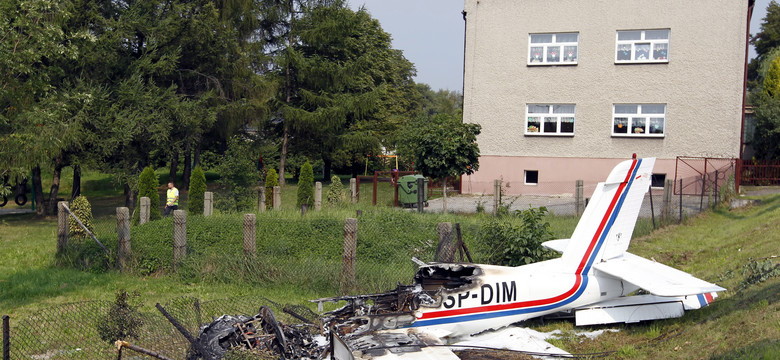 Awionetka rozbiła się obok przedszkola w Rybniku