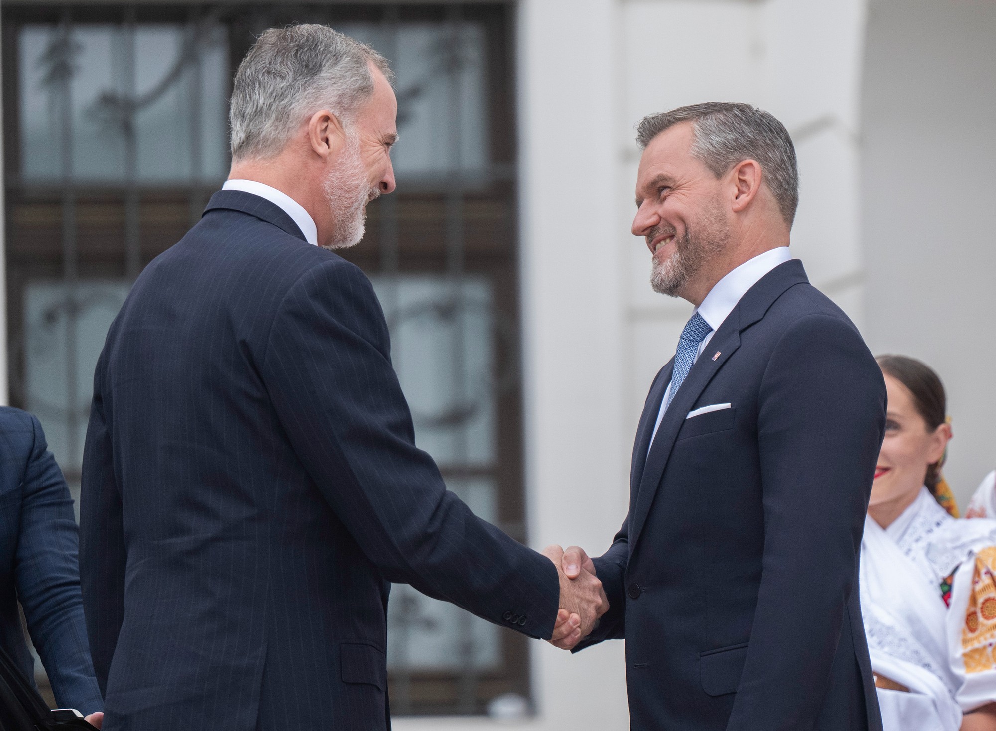 Prezident SR Peter Pellegrini privítal v Prezidentskom paláci španielskeho kráľa Filipa VI.