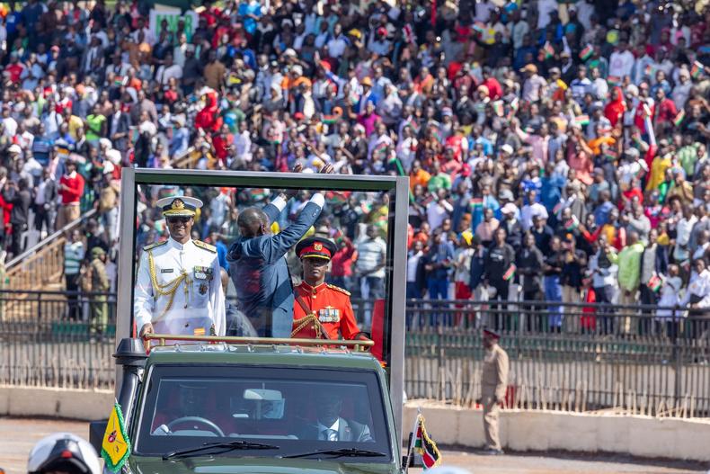 President William Ruto leads 61st Madaraka Day celebrations at the Masinde Muliro Stadium on June 1, 2024