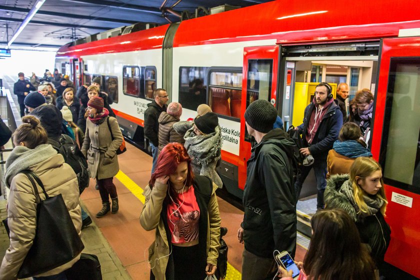 Tłok w pociągach Kolei Wielkopolskich