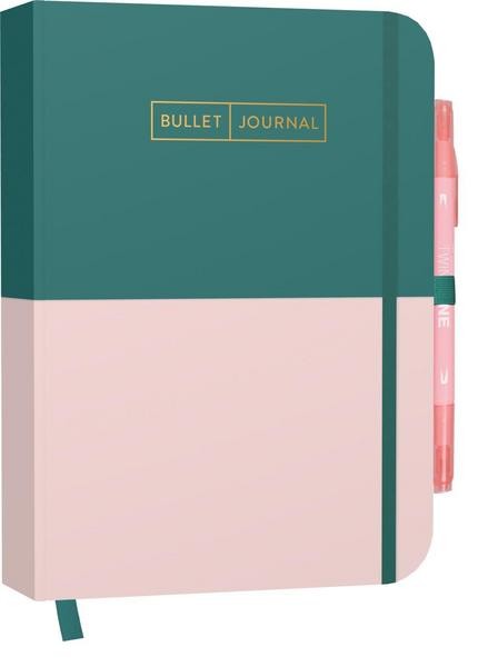 Bullet Journal «Greenery Rose» avec trame pointillée, pages réservées à l’index, aux clés et au Future Log, et ruban marque-page, Edition Michael Fischer pour CHF 27.90. orellfuessli.ch