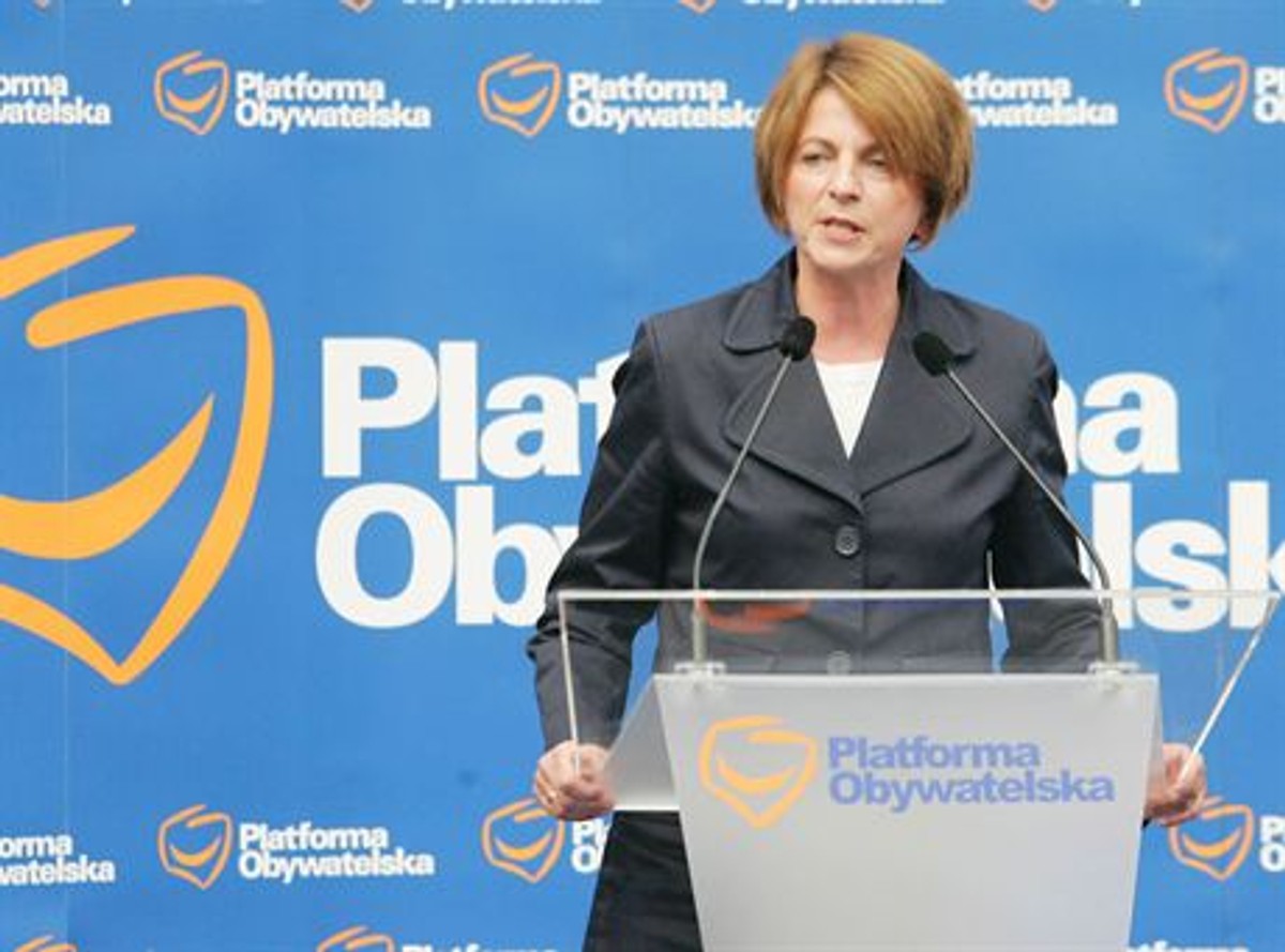 22.09.2007 Lodz konwent wyborczy PO Platforma Obywatelska przed zblizajacymi sie wyborami 21 pazdziernika nz Julia PiteraFot.Piotr Kowalczyk