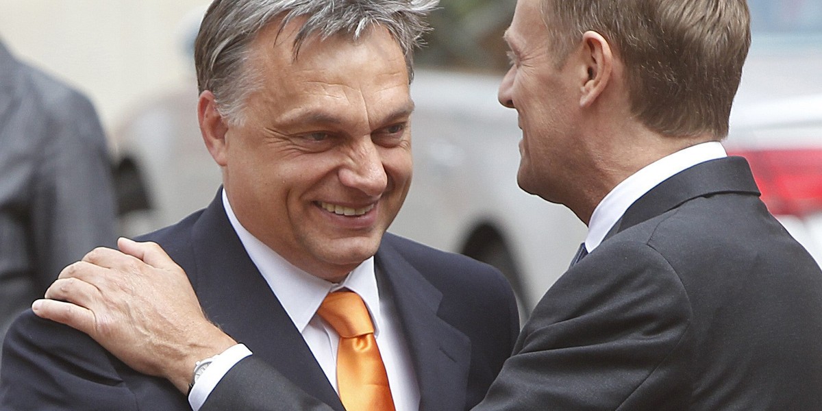 Donald Tusk i Viktor Orban