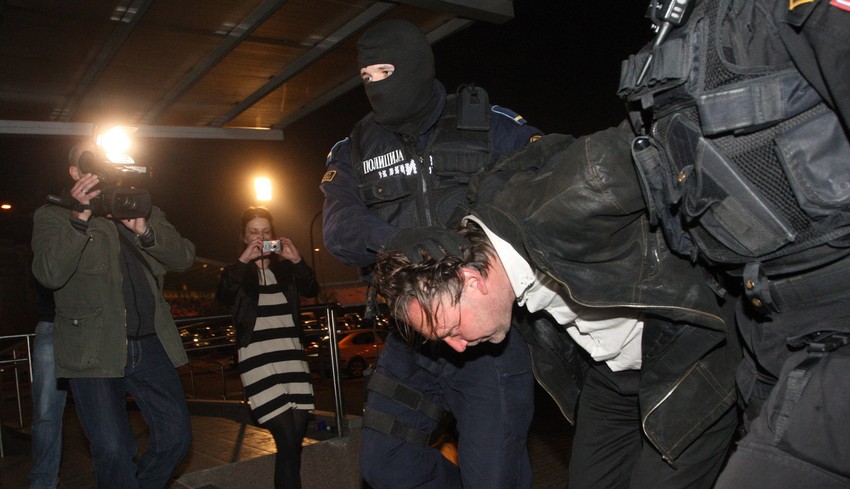 Trenutak privođenja Željka Stevanovića