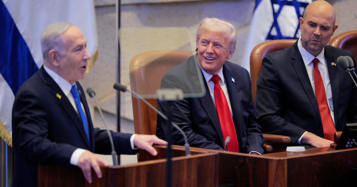 Oklaskom nie było końca. Trump przyjęty po królewsku w izraelskim parlamencie