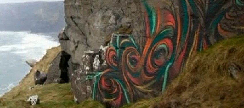 Grafit na čuvenim liticama u Irskoj - Klifovi Mohera