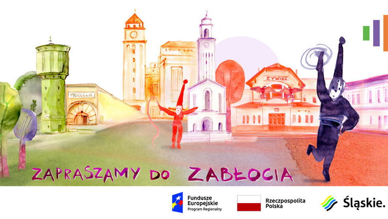 Plakat promujący grę "Gramy w Zabłocie"