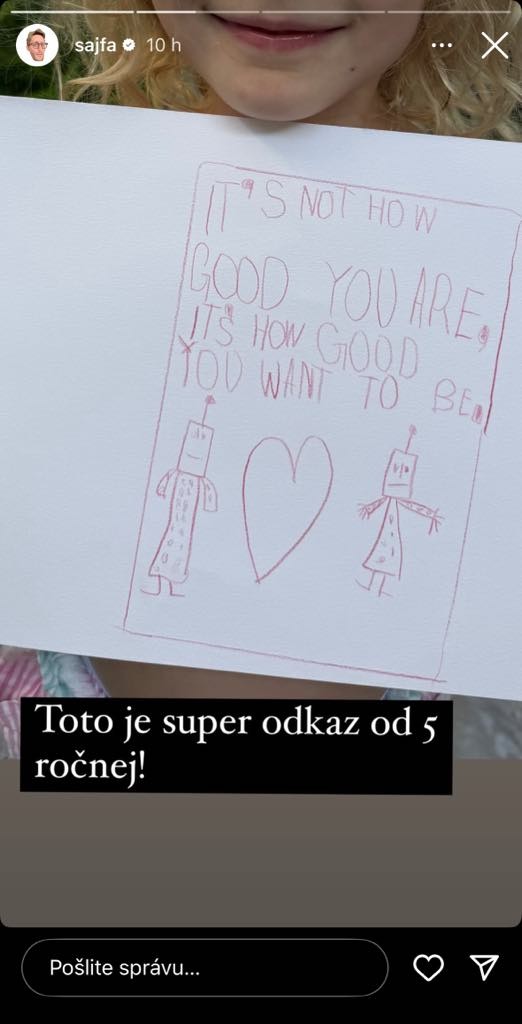 Veta v preklade znamená- "nejde o to, aký si dobrý, ale aký dobrý chceš byť".