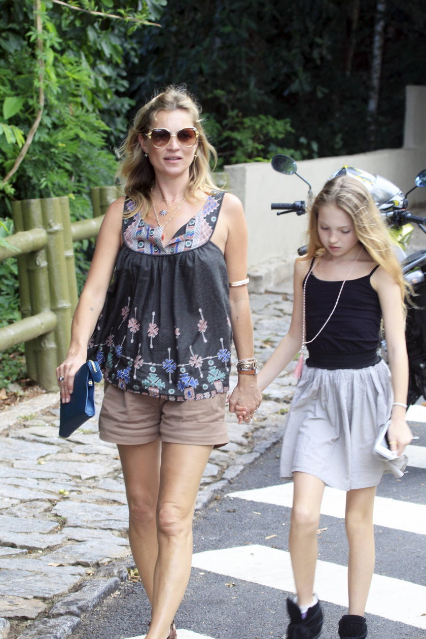 Kate Moss z Lilą Grace