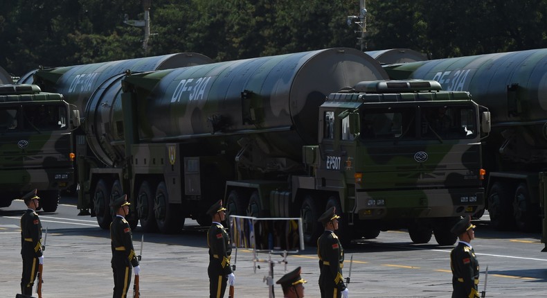 China's ICBM test was its first in the Pacific in over 40 years.GREG BAKER/AFP via Getty Images