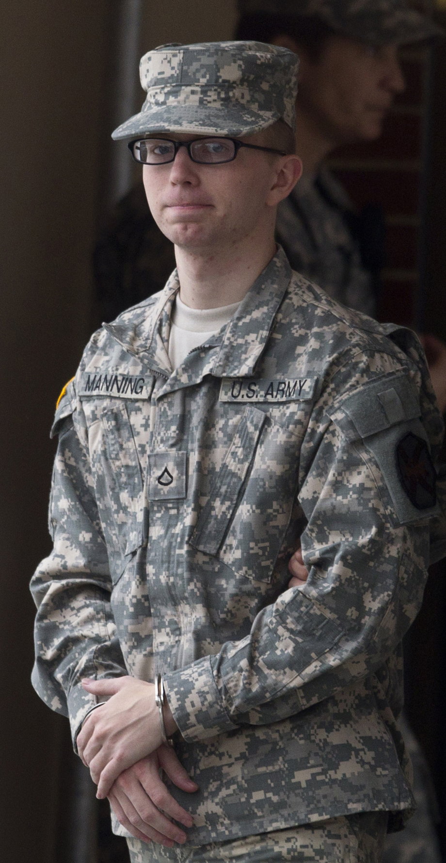 Army Pfc. Bradley Manning in 2011.