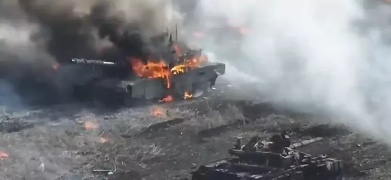 "Najlepszy rosyjski czołg" wysadzony granatem za 250 zł