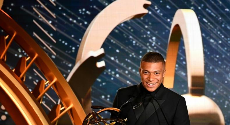 Mbappe was named the Ligue 1 player of the season on Sunday