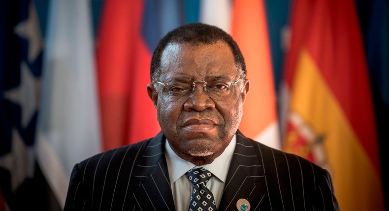 Namibia's President Hage geingob