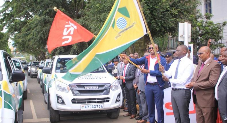 Governor Sakaja launches new Kanjo vehicles