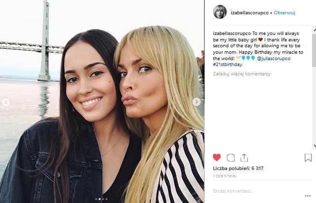 Izabella Scorupco z córką Julią