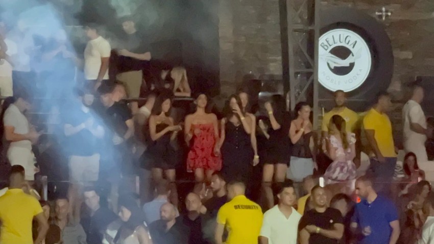 Đina Džinović na nastupu Aleksandre Prijović