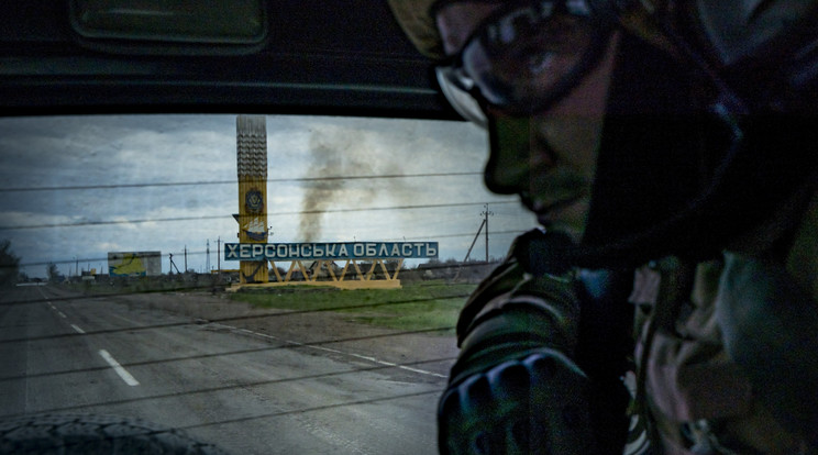 Ukrán haderő őrjárata Herszon régióban áprilisban / Fotó: Northfoto