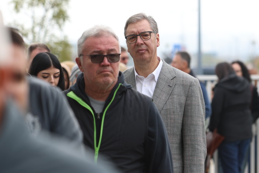 Aleksandar Vučić na glasanju 