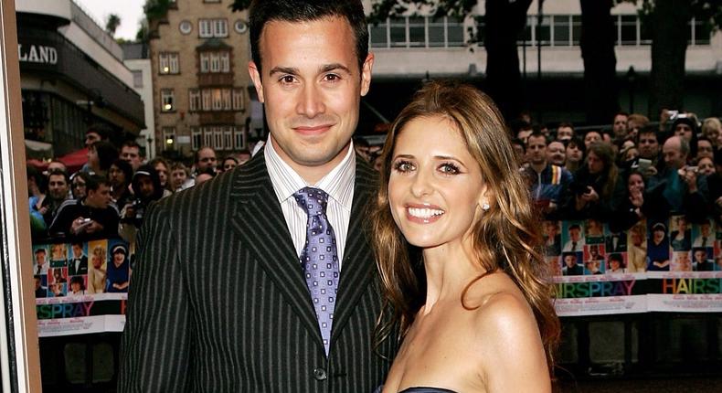 Freddie Prinze Jr. and Sarah Michelle Gellar at the world premiere of Hairspray in July 2007.Claire Greenway/Getty Images