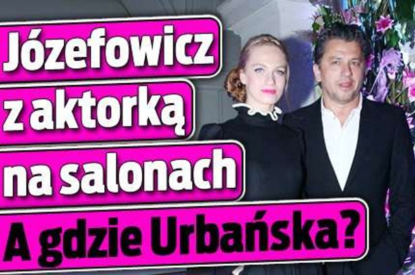 Józefowicz z aktorką na salonach. A gdzie Urbańska?