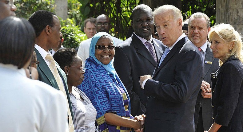 African leaders with Joe Biden