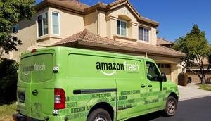 Amazon Prime members can now get unlimited grocery deliveries for $9.99 per month, joining Walmart and Target in the same-day service battle.Smith Collection/Gado/Getty Images