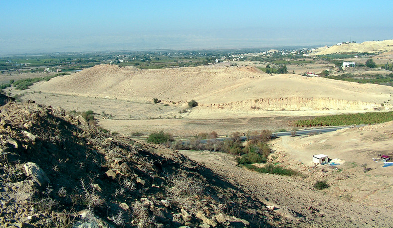 Widok na Tell el-Hammam, Jordania