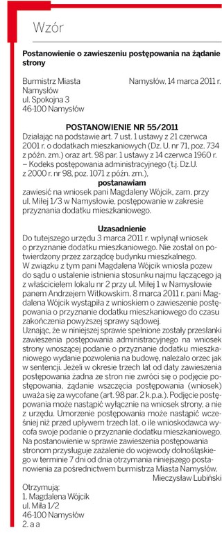 Niepodjęte postępowanie należy umorzyć