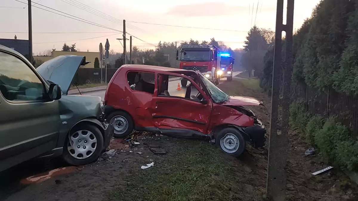 Wypadek po ominięciu progu zwalniającego