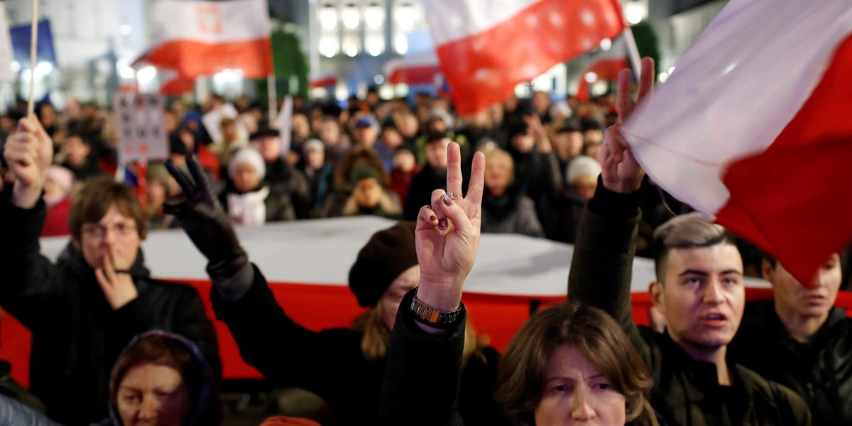 Protest w obronie sądów