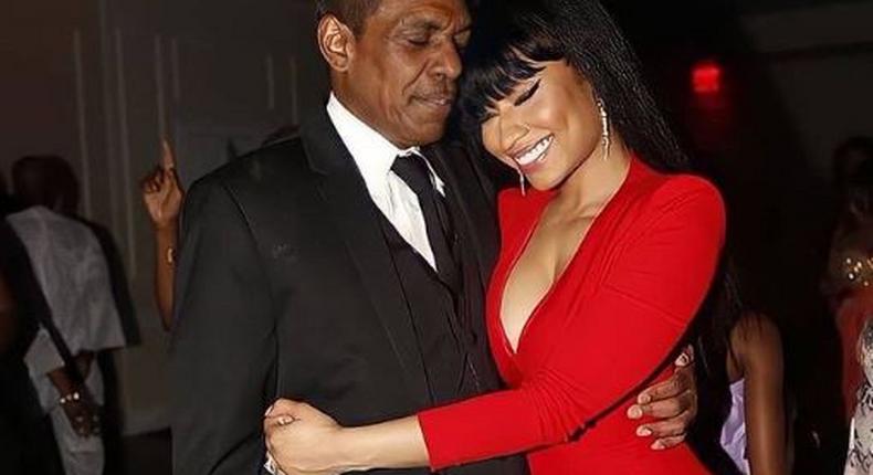 Nicki Minaj and her dad Robert Minaj [Twitter/HomoMrs]