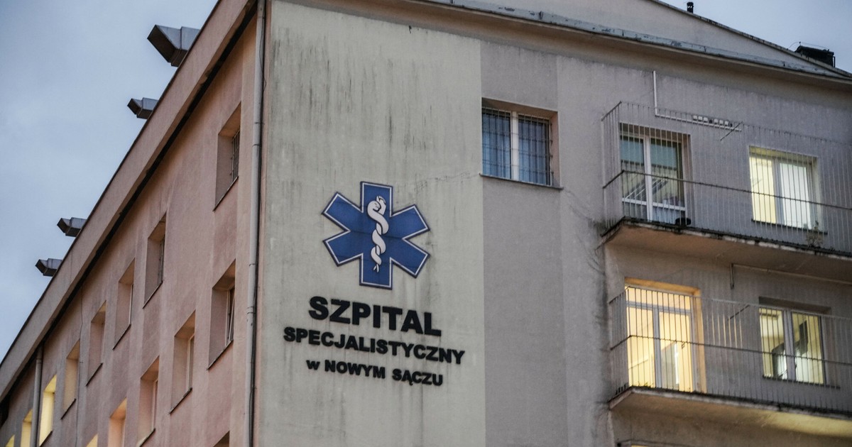 Runęła ściana w szpitalu w Nowym Sączu. "Do środka zaczął wlewać się beton"