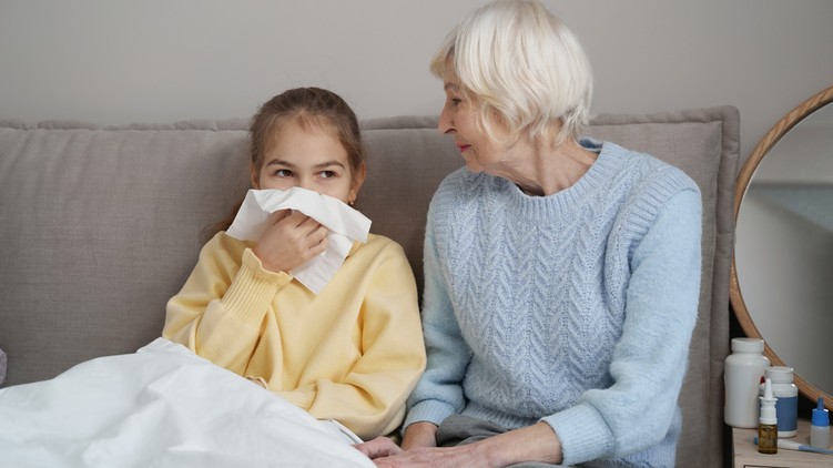 unoka, nagyszülő fertőzés influenza