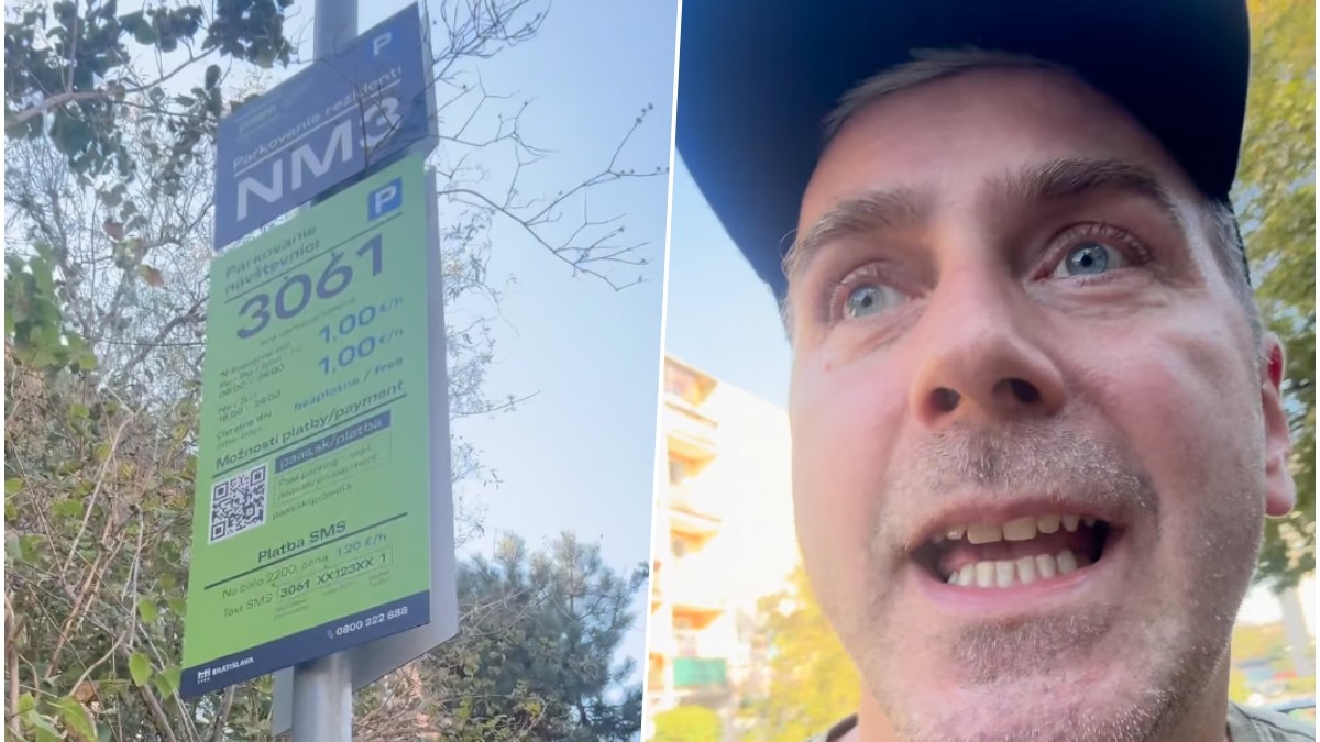 Slovenský herec Štefan Martinovič zažil nepríjemnú skúsenosť počas parkovania v Bratislave. 