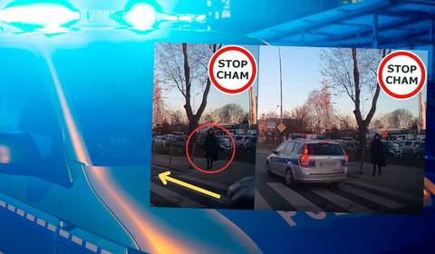 Policjant popełnił na pasach groźne wykroczenie. Wszystko się nagrało