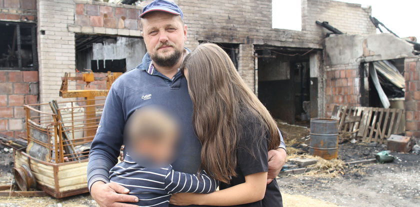 Dramat samotnego ojca. "Pożar zabrał mi wszystko!"