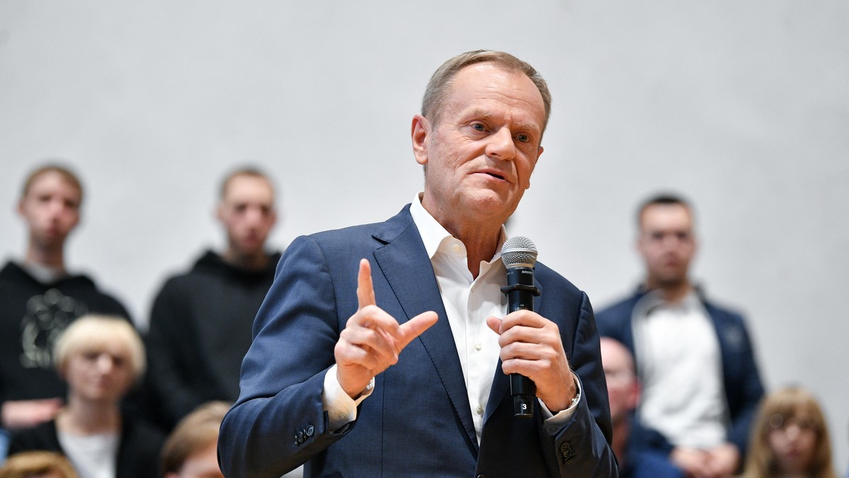 Przewodniczący Platformy Obywatelskiej Donald Tusk 