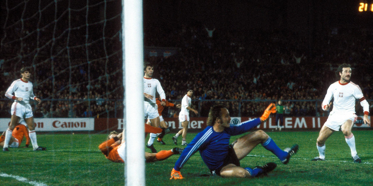 Zygmunt Kukla w meczu z Holandią (1:1) w 1979 r.