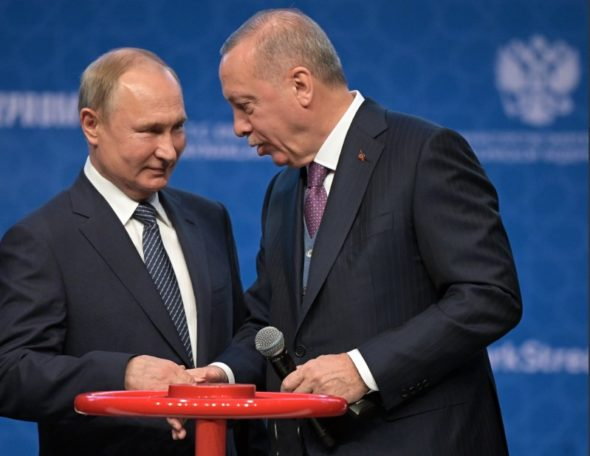 Inauguracja Turkish Stream z udziałem Prezydentów Rosji i Turcji. Fot. Kremlin Russi