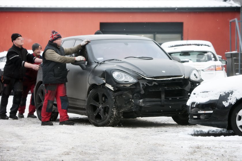 Marina Łuczenko rozbiła ukochane Porsche Cayenne Wojciecha Szczęsnego