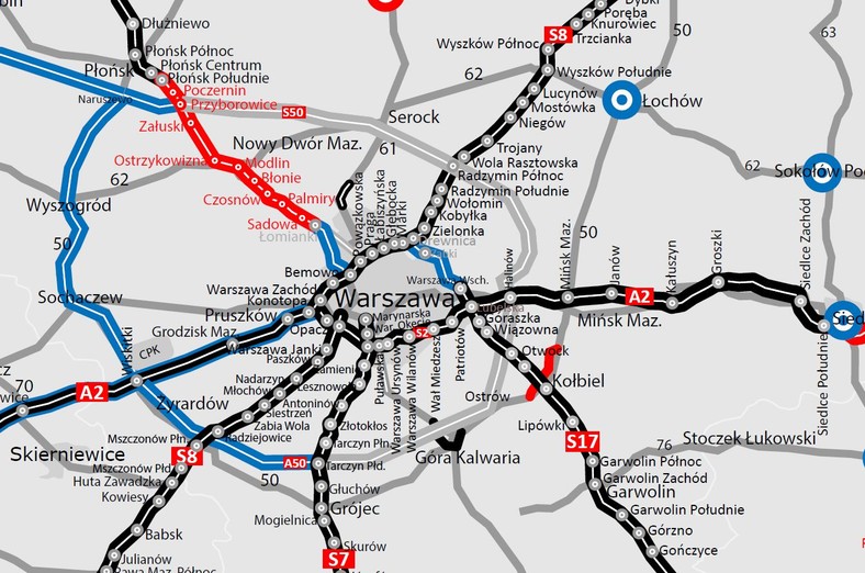 Wschodnia Obwodnica Warszawy - (Drewnica - Warszawa Wschód)