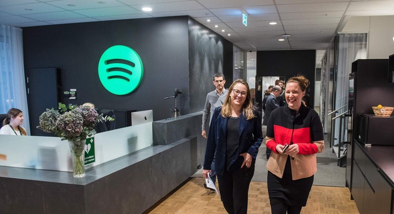 Spotify's work-from-anywhere program will promote flexibility and diversity, executives told Insider.
