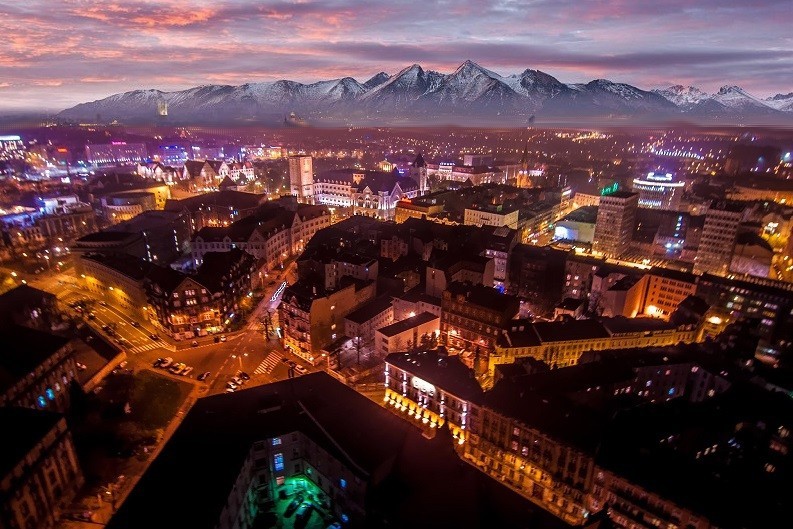 Widok na Tatry z Poznania