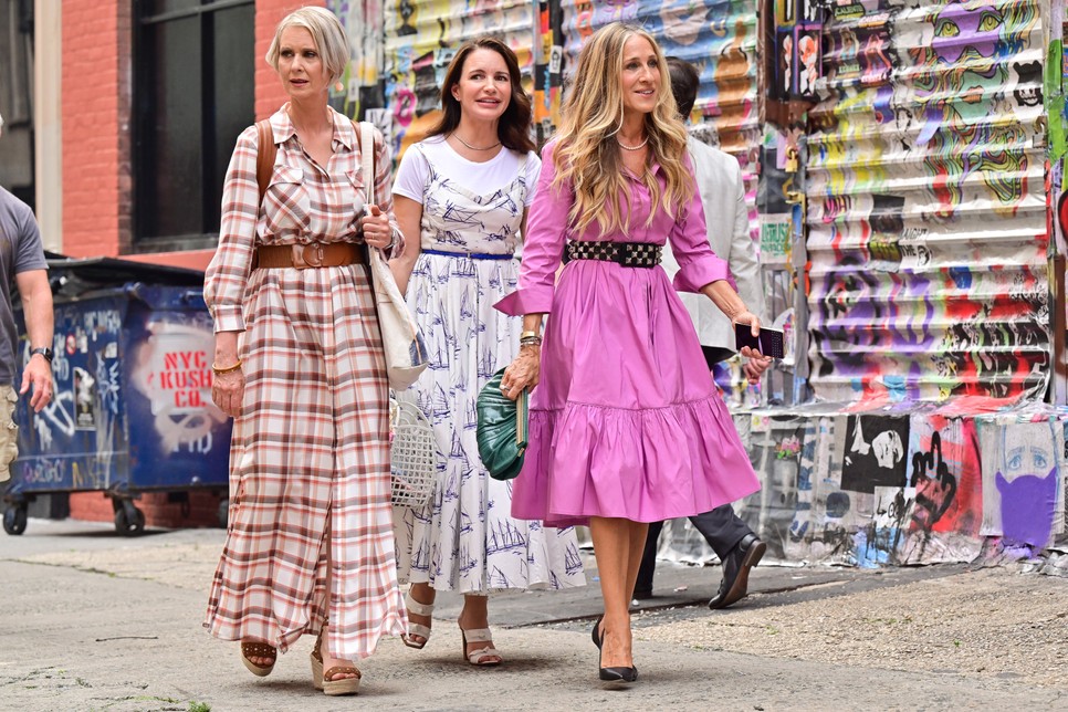 A csapat újra együtt: Miranda, Charlotte és Carrie