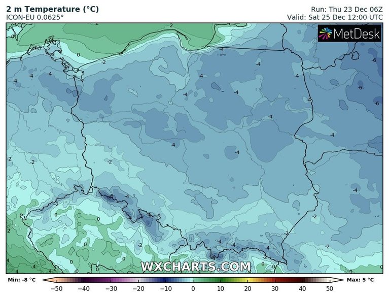 Prawie do całej Polski wróci mróz